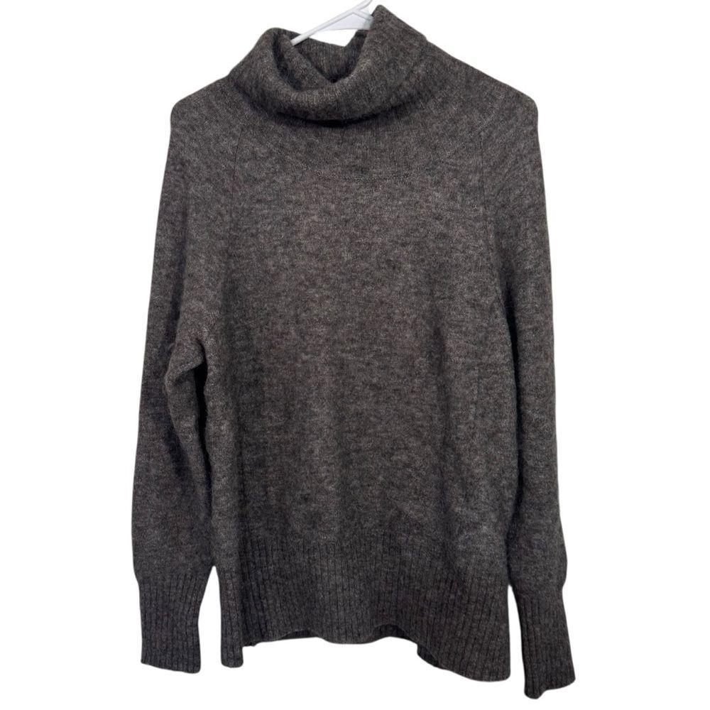 Babaton Aritzia Brown Turtle Neck Wool & Alpaca Blend Sweater